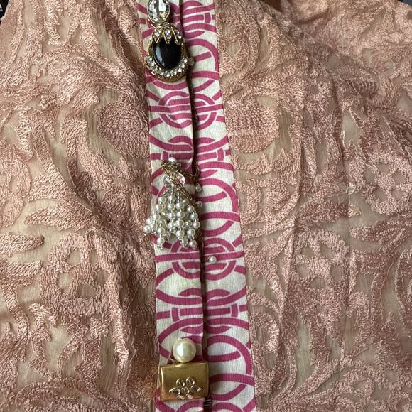 Elegant Pink Patterned Swim Coverup - Picture 12 of 12